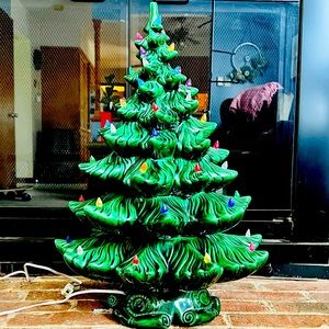 24” Vintage Ceramic Christmas Tree